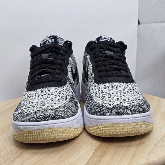 Nike Air Force 1 Flyknit 2.0 Black/White Oreo AV3042-001 Men's Sz 8.5 - Picture 2 of 9